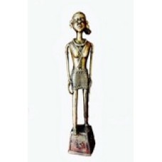 Brass Dokra Figurine - Man with Sickle