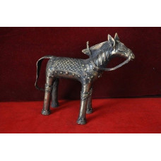 Brass Dokra horse 1