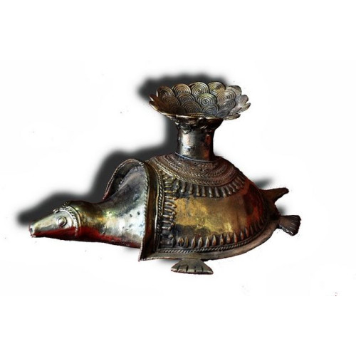 Dhokra Kachhua Candle Stand